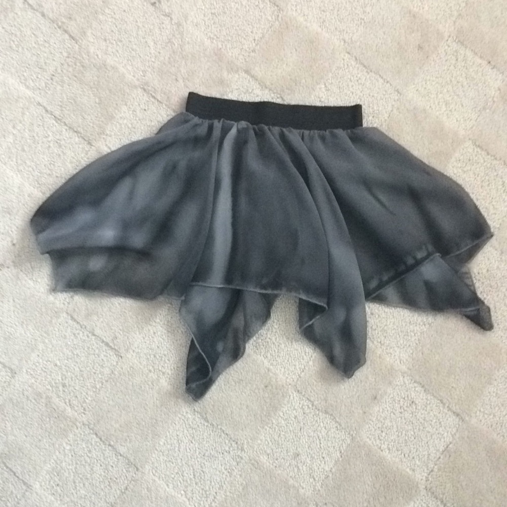 Gray Watercolour Dancewear Skirt